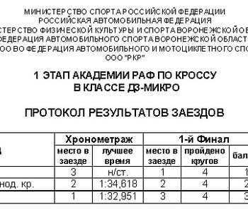 Результаты Д3-Микро